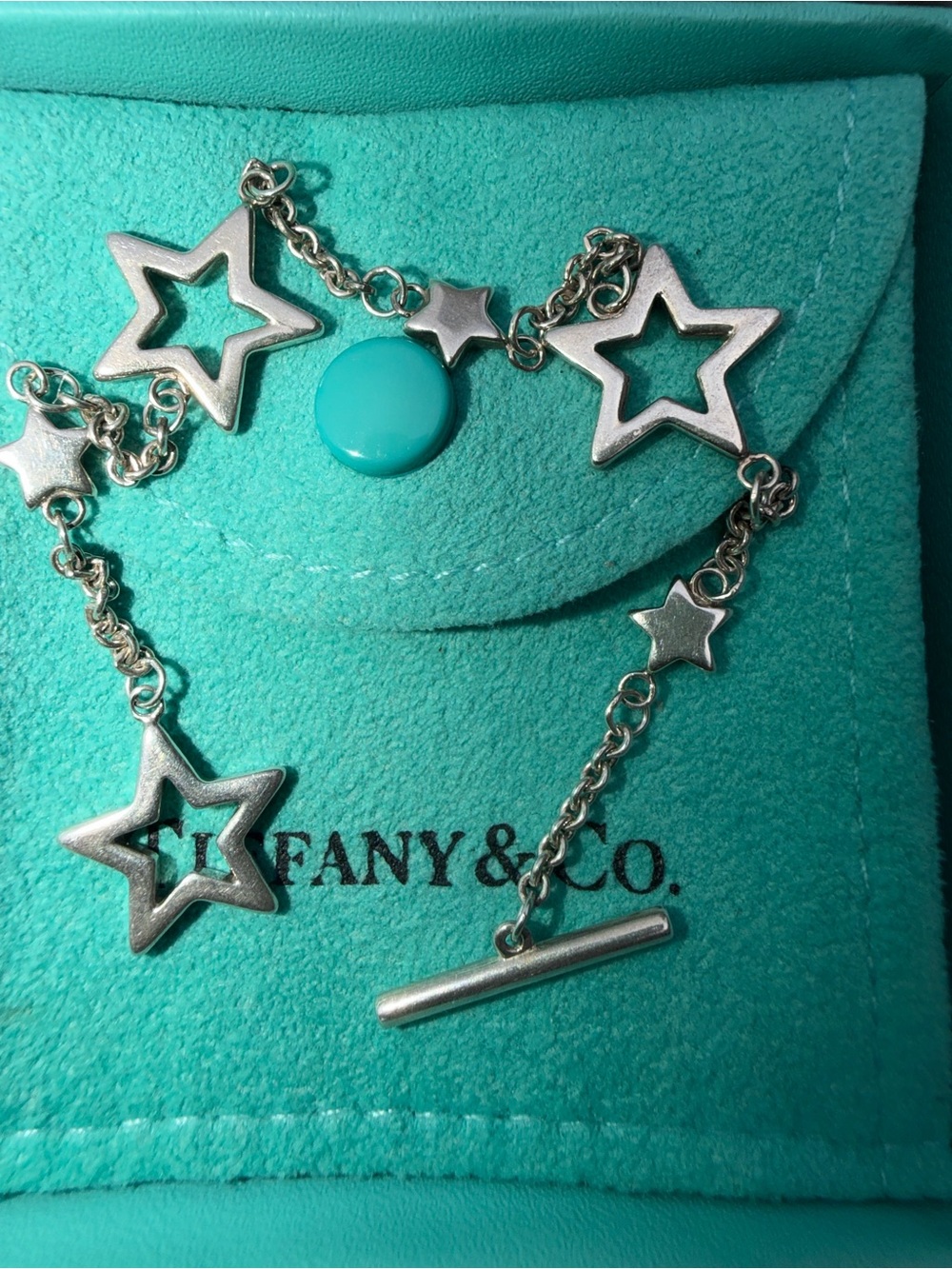 Tiffany & Co. Silver Star Motif Toggle Bracelet - Picture 3 of 7